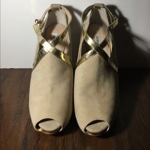 Guess open toe heels